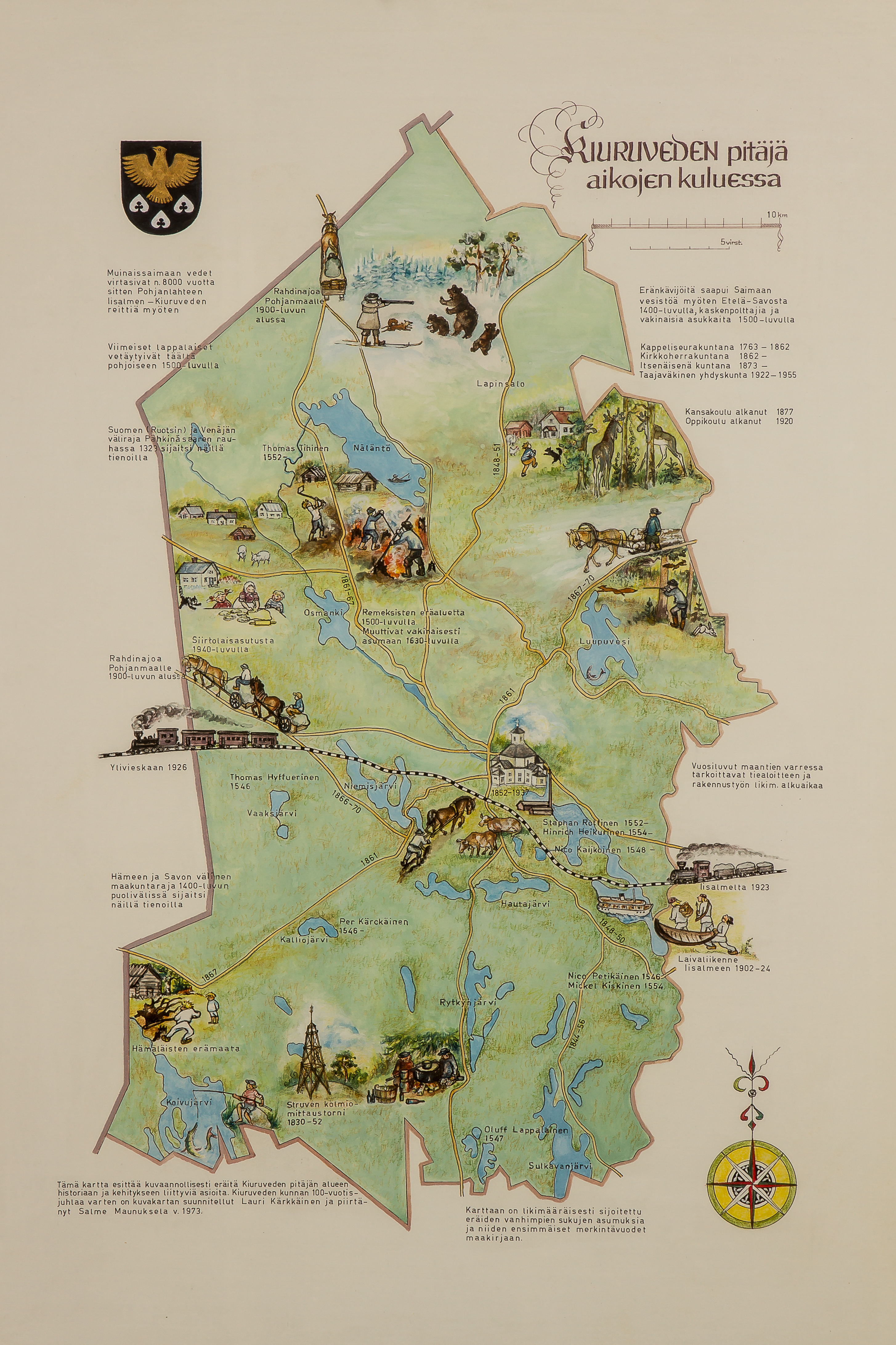 ”Kiuruveden pitäjä aikojen kuluessa ”-karttataulun historiasta